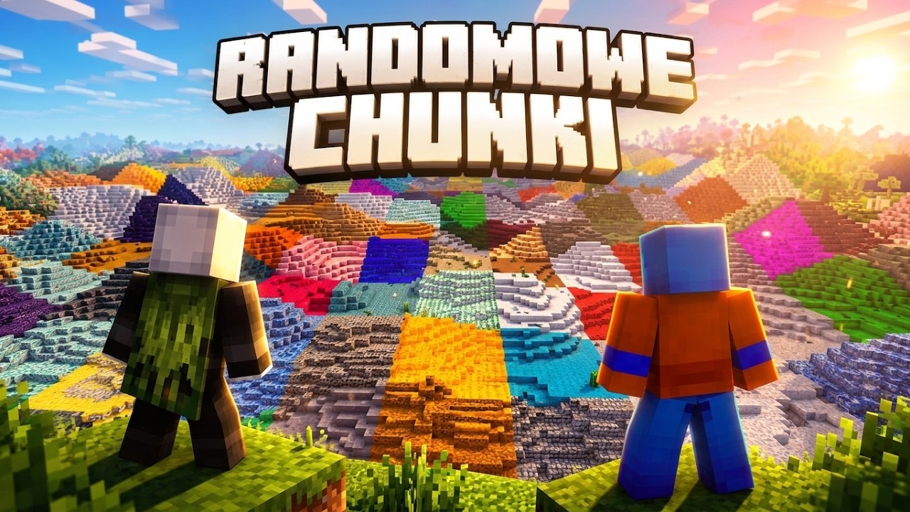 MINECRAFT ALE KAŻDY CHUNK JEST LOSOWY (z qettym) - PRZEDŁUŻANY