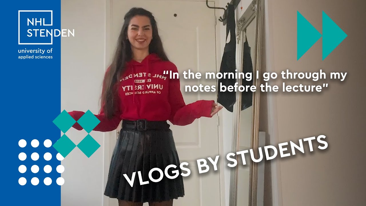 Day in a life vlog of Milla - International Business student in Leeuwarden, the Netherlands