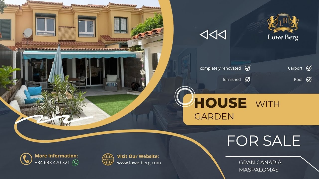 Reihenhaus for sale in Maspalomas / Gran Canaria / Spanien
