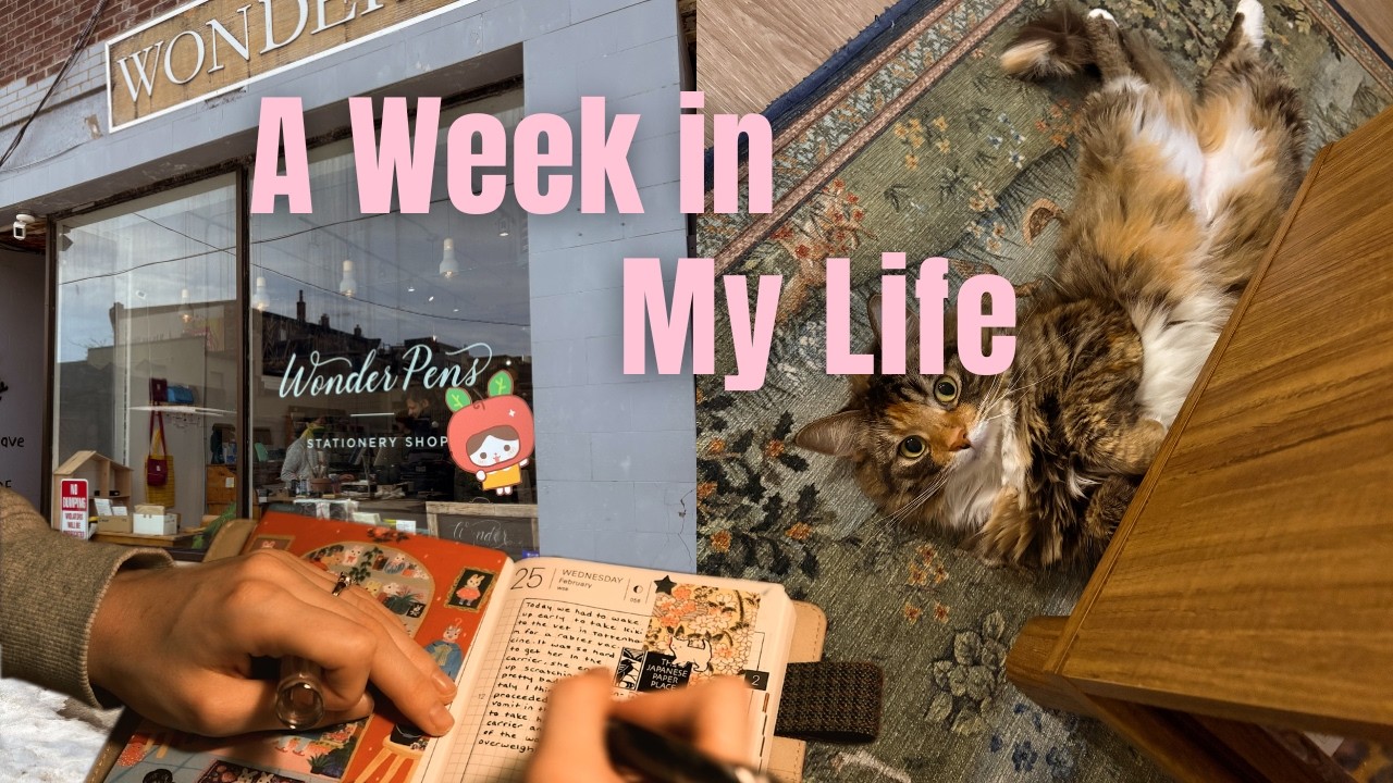 A week in my life journaling during midterms