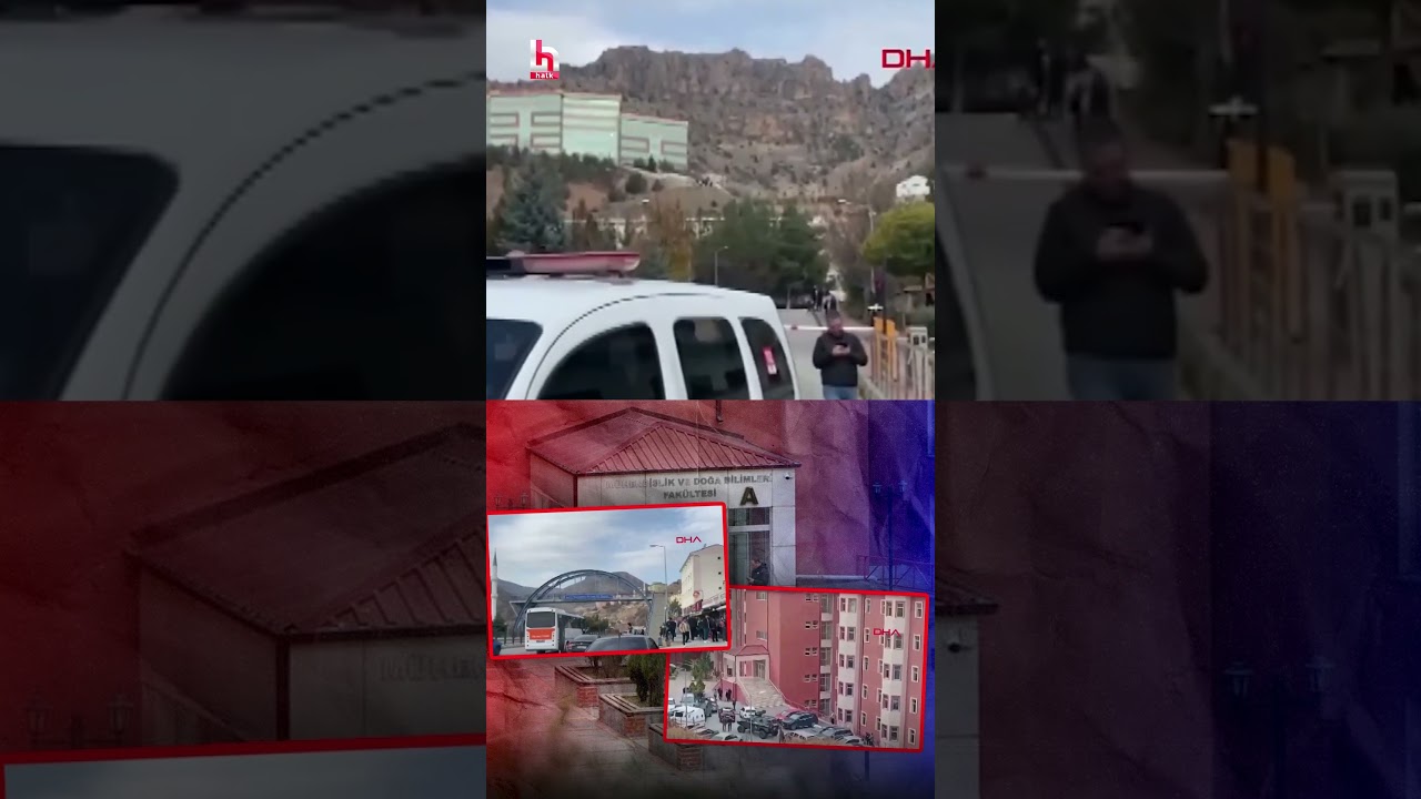 G&uuml;m&uuml;şhane &Uuml;niversitesi'nde silahlı bir kişi kadın memuru rehin aldı! #shorts