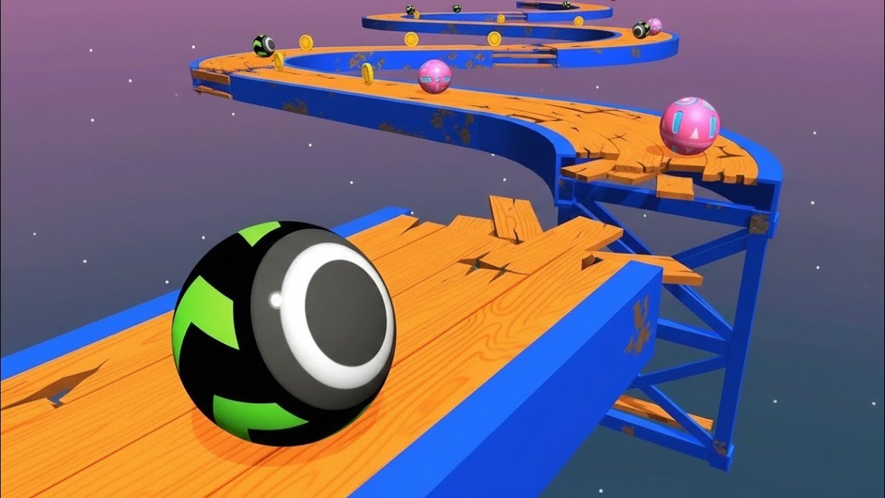Sky Rolling Balls Going Balls SpeedRun Gameplay Level 158800