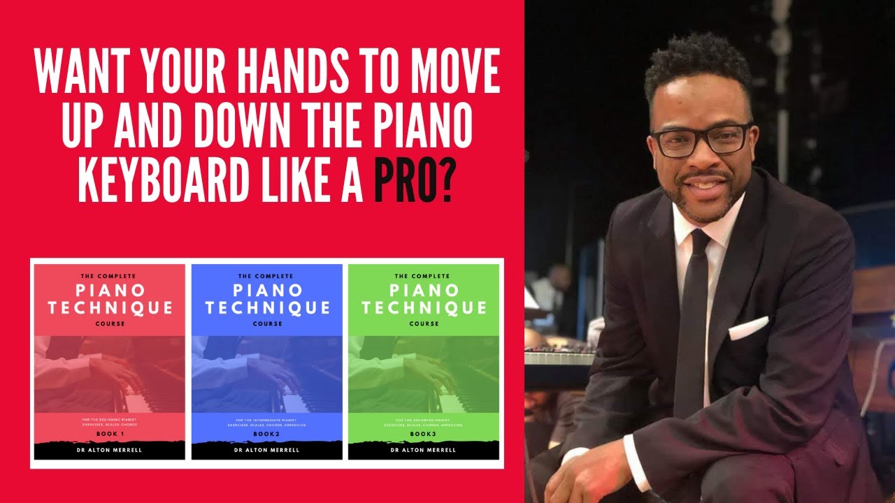 The Complete Piano Technique Course-Book 1: D Major Scale - 2 Octaves - Alton Merrell
