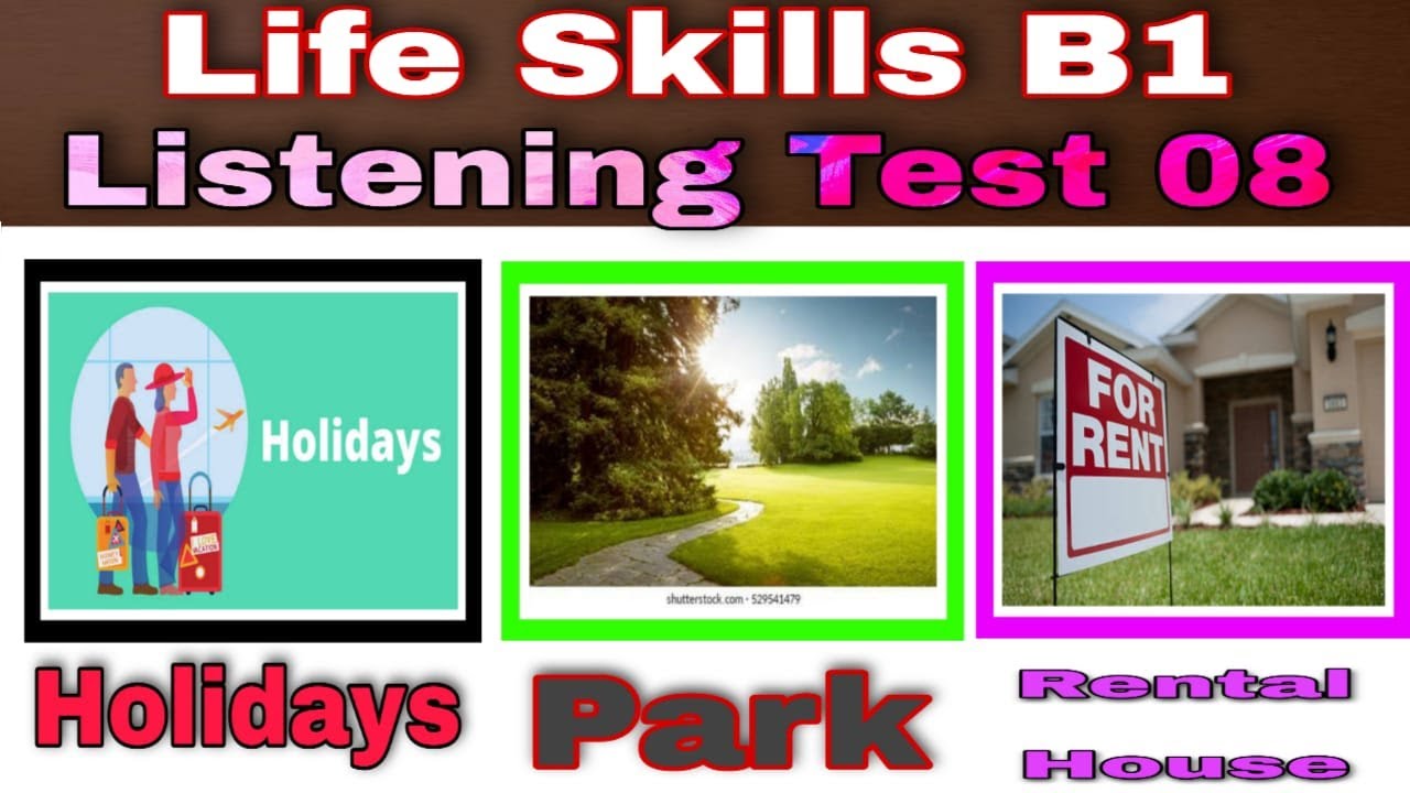 IELTS Life Skills B1 Listening | Test 08 | 2021 | By TFLS