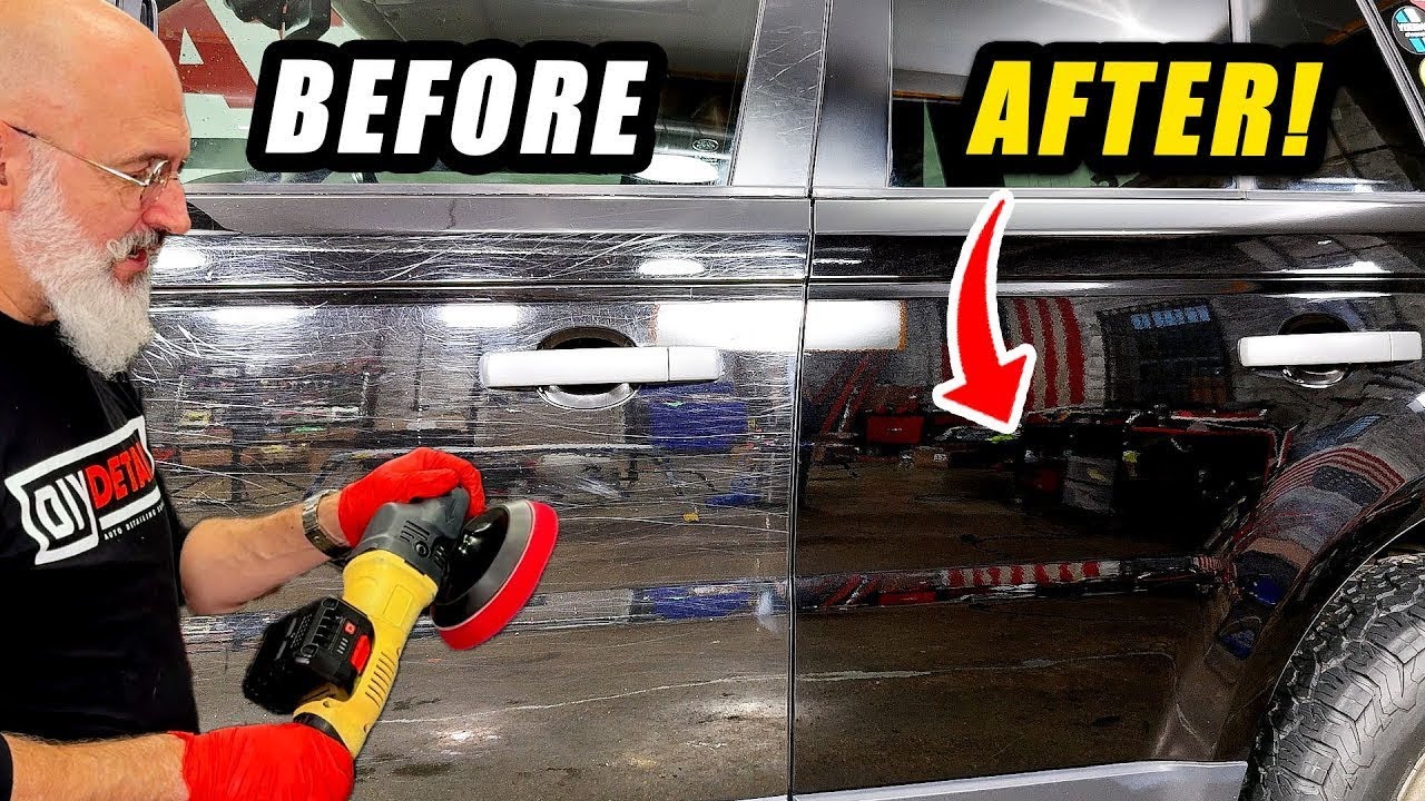 How to polish BLACK PAINT with gold standard system ? #polishingblackpaint