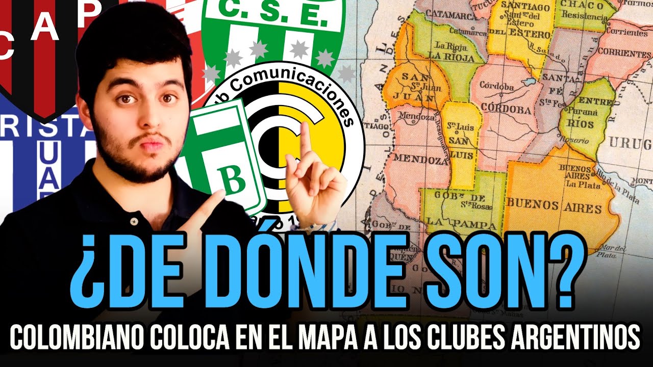 Colocando en el mapa de Argentina a los equipos de fútbol con @Palabra de Gol