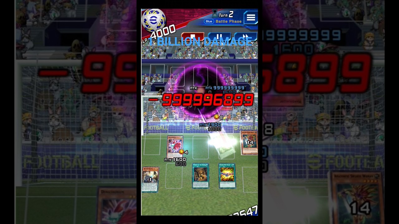 Over one BILLION DAMAGE Combo (E-Football Event) {Yu-Gi-Oh! Duel Links}