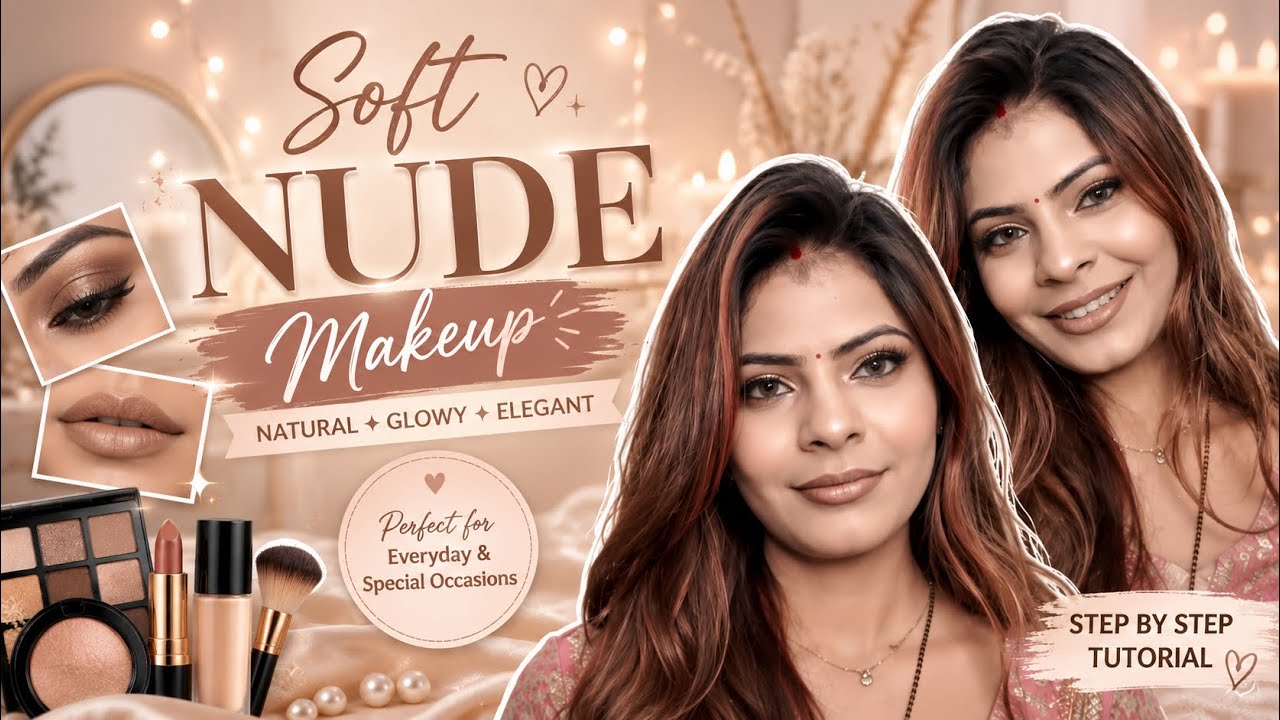 Soft nude makeup 🤎