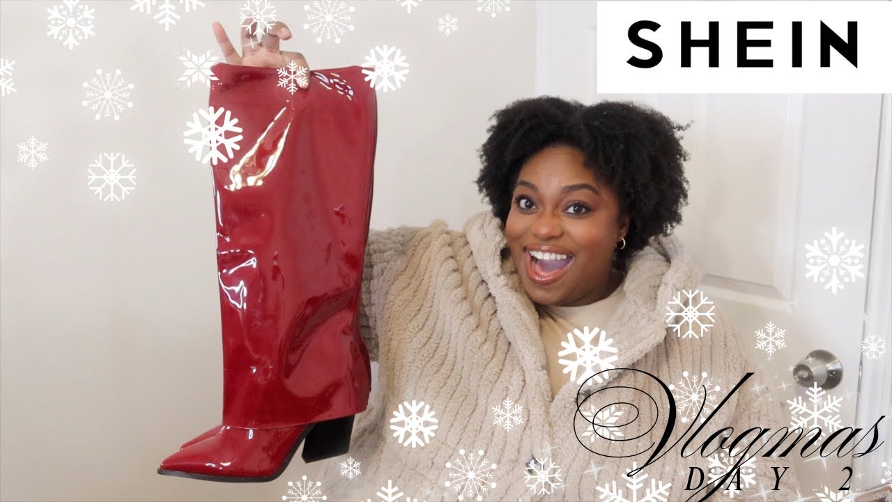 SHEIN WINTER SHOE HAUL + TRY ON | BIG SALE 2025 | VLOGMAS DAY 2