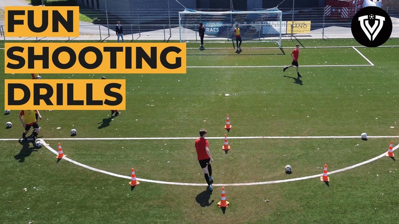 Fun Shooting Drill | 3 Variations | Soccer drills - Football exercises