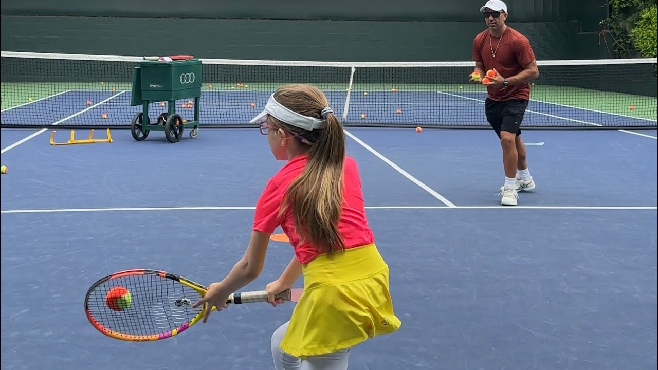 High Performance Tennis Drills  for kids with Coach Brian Dabul