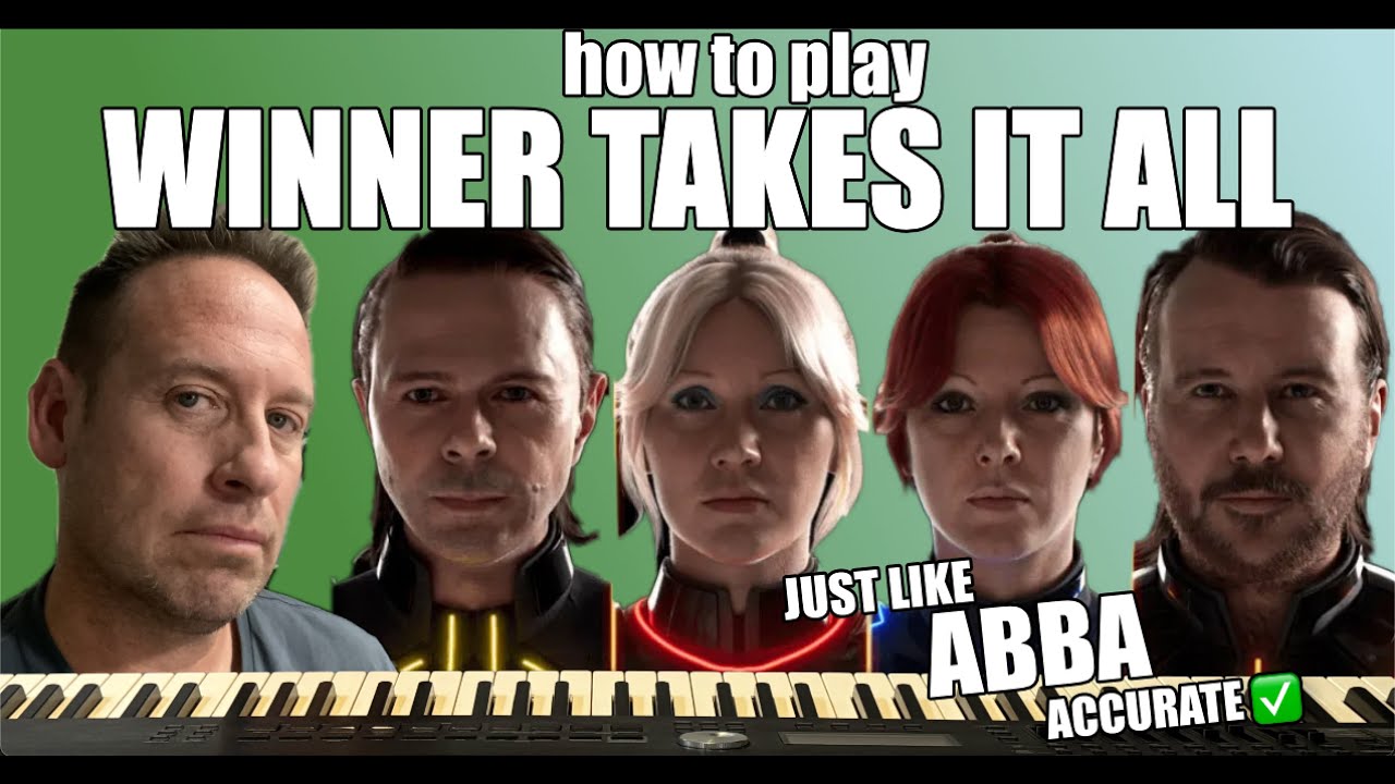 🎹 Научитесь играть на фортепиано | Как играть Winner Takes It All ABBA | Точный урок | Аутентичны...