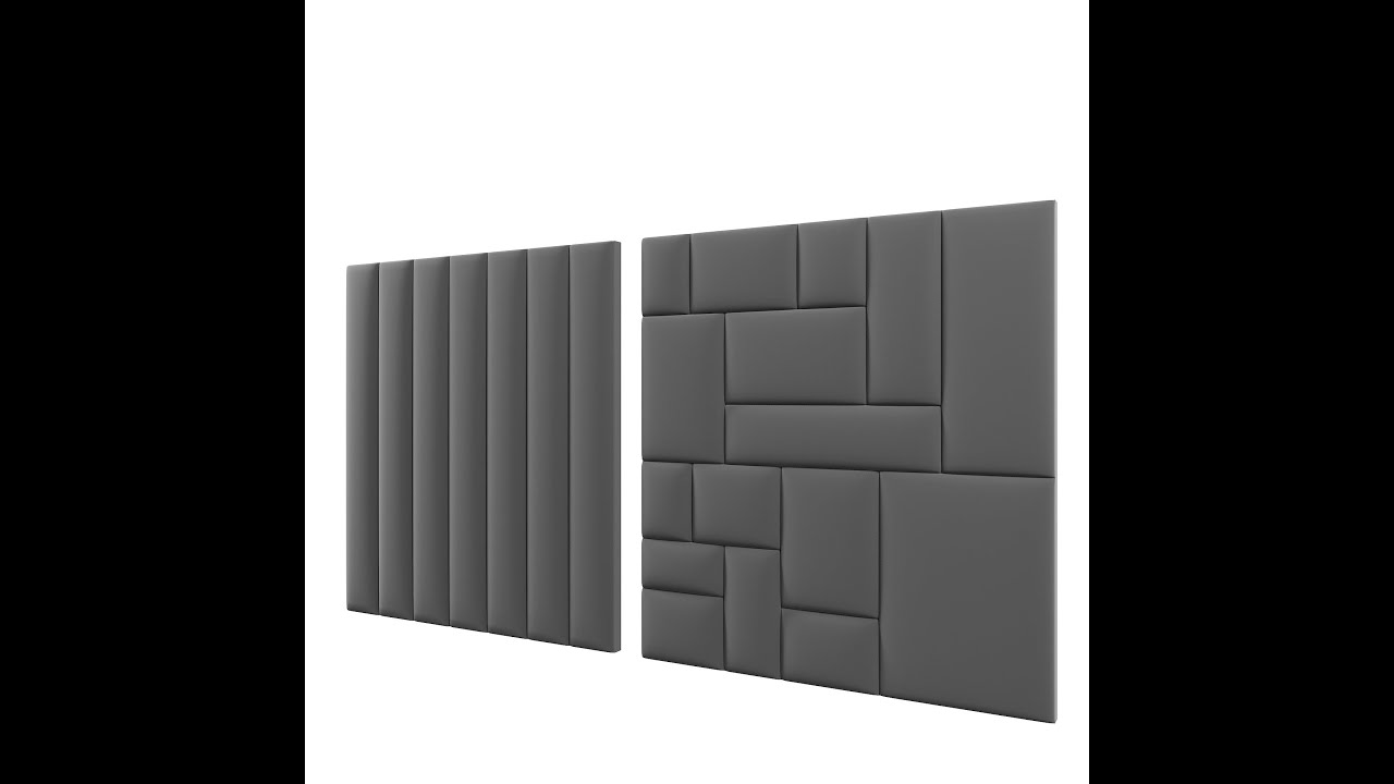 How to make a bed wall padding in 3ds max