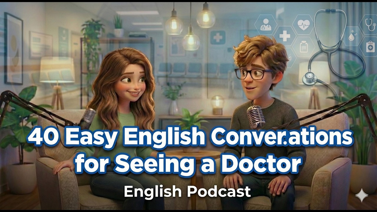 40 Easy English Conversations for Seeing a Doctor| English Podcast