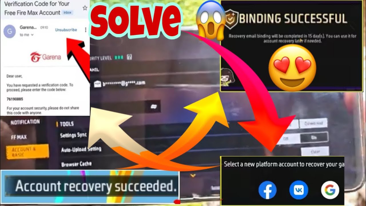 Free Fire Recovery Email Verification Code Nahi Aa Raha Hai 😱 Free Fire Recovery Email Bind Problem 