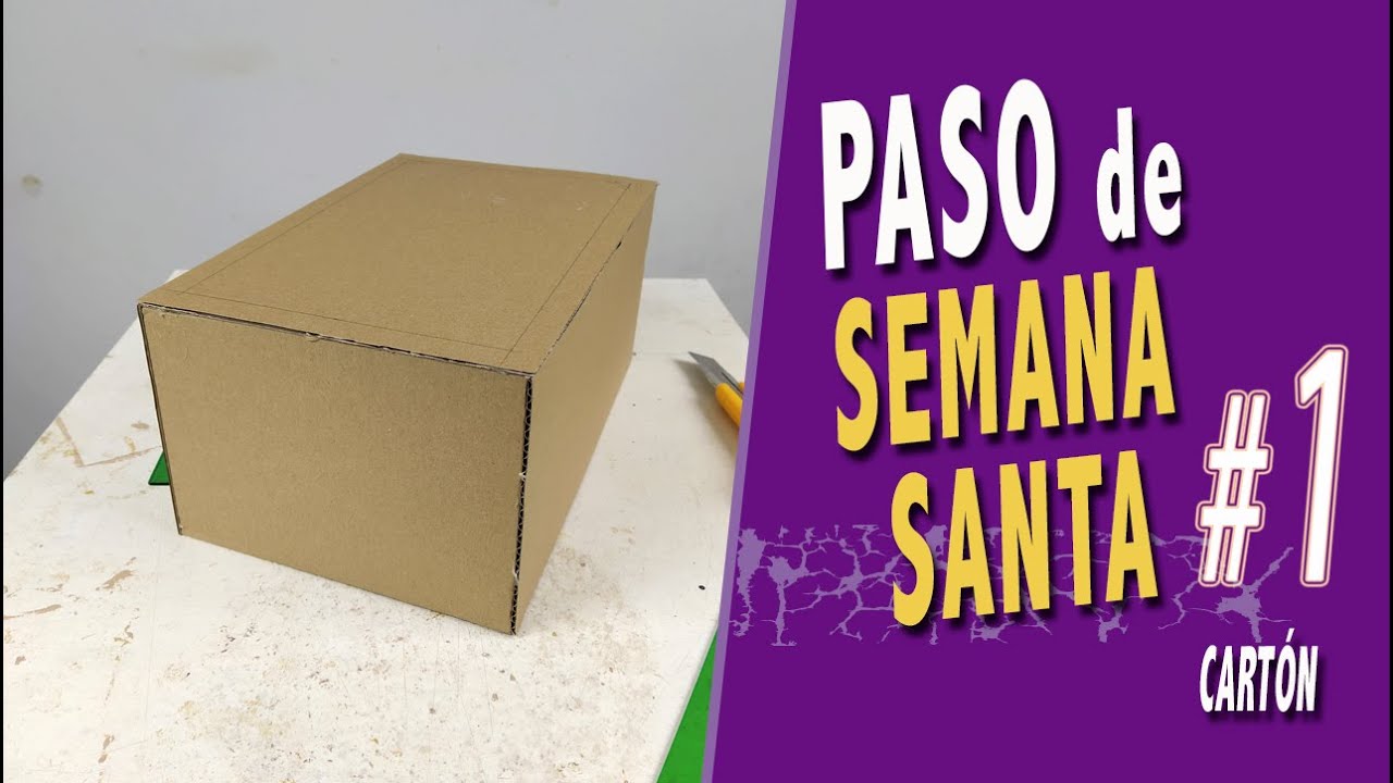 🗜⛏🪚 Crea PASO de SEMANA SANTA en MINIATURA muy FÁCIL y RECICLANDO CARTÓN #01
