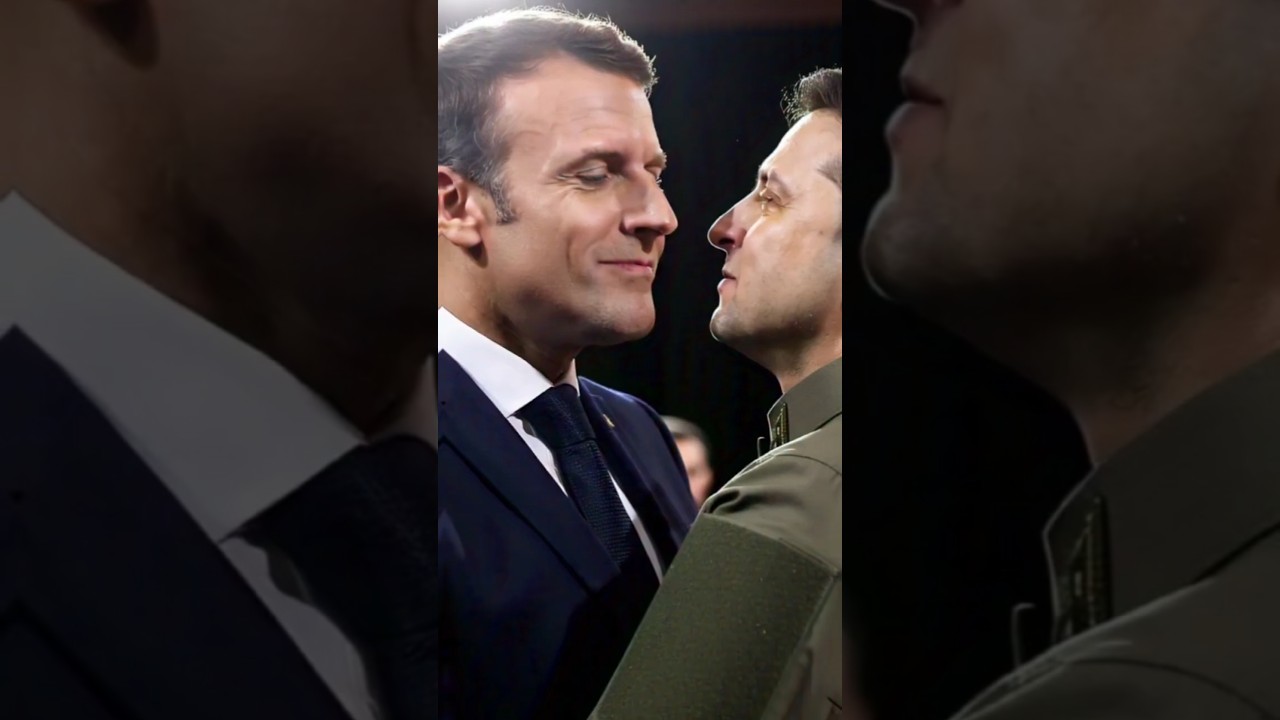 Macron and Zelensky in Love 😍❤️ #shorts
