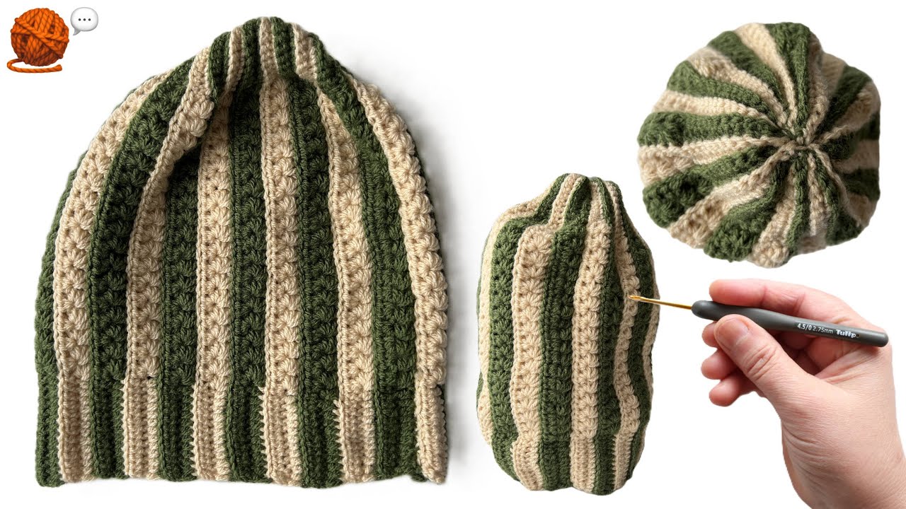 Yün şapka nasıl örülür? 🧶🍉🥶❄️ How to knit a wool hat? #Örgü&Sohbet