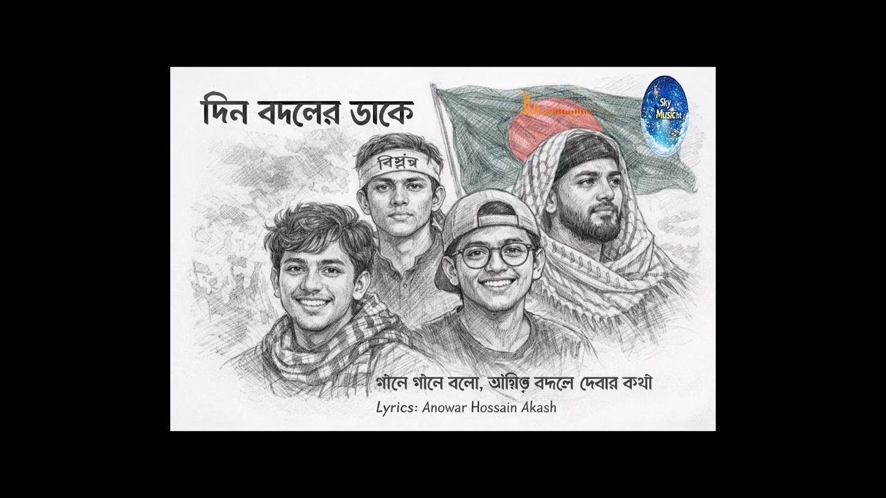 দিন বদলের ডাকে | চব্বিশের শহীদদের নিয়ে গান 