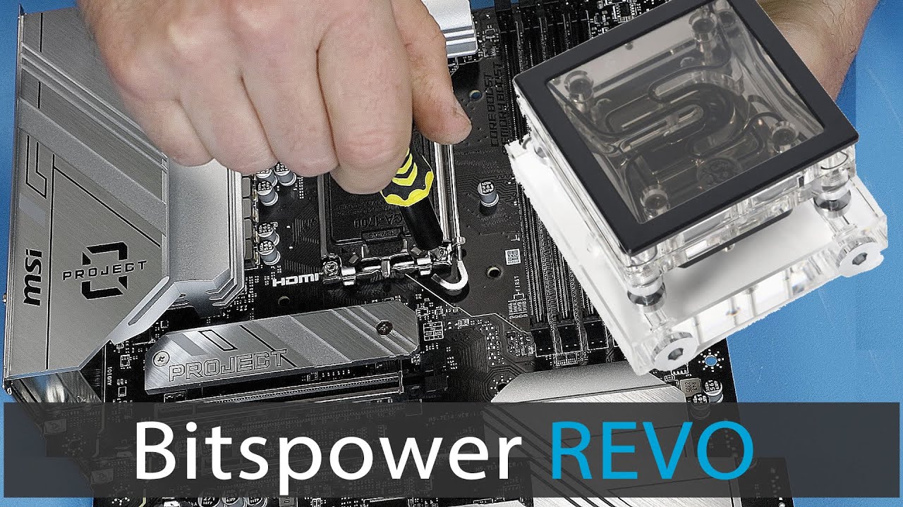 Установка MSI Project Zero с процессорным блоком Bitspower REVO — Краткое руководство №8