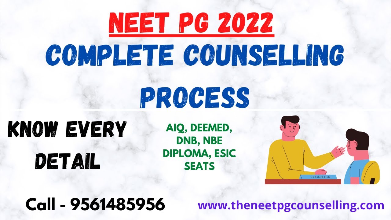NEET PG 2022 Counselling Procedure for AIQ 50%/Deemed/DNB/NBE Diploma. #neetpg2022counselling