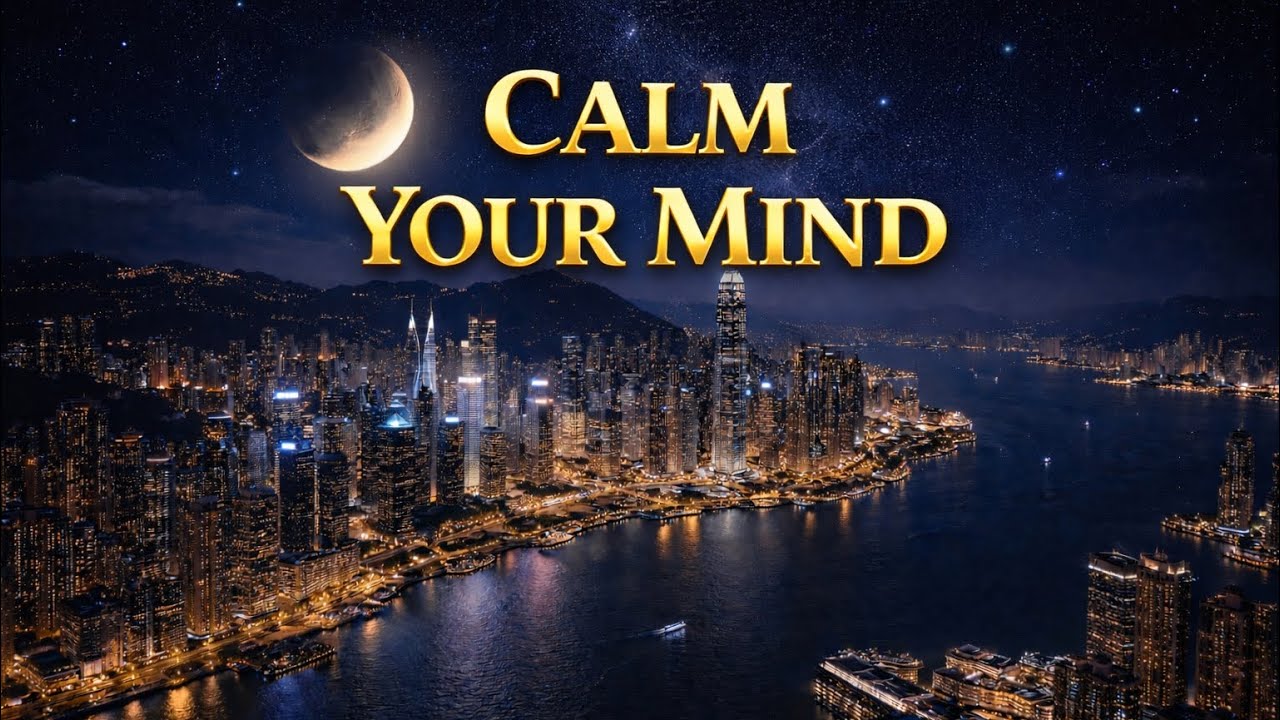 ⭐ 8 Hours Deep Sleep Music 🌙 Calm Your Mind with Peaceful Night City Sounds