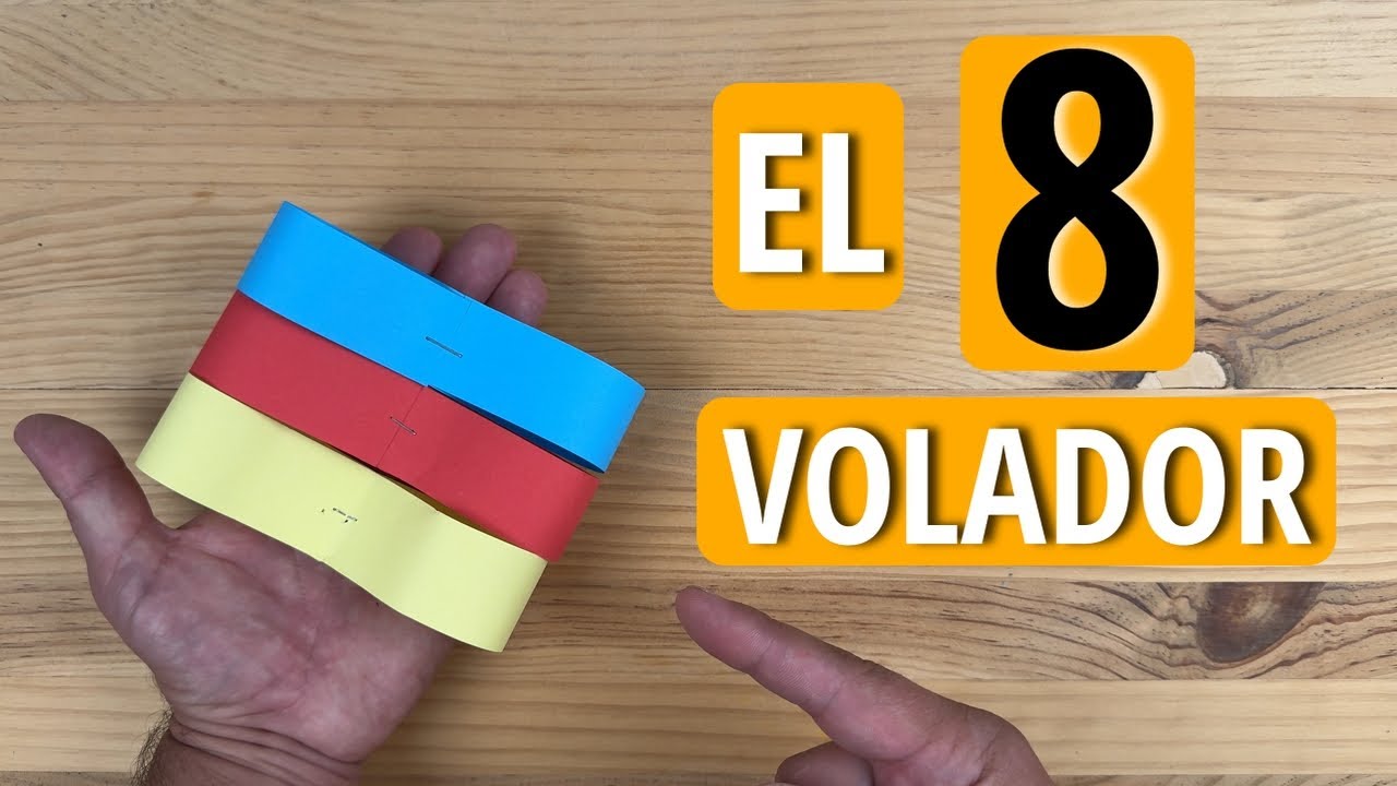EL OCHO VOLADOR DE PAPEL. MUY FÁCIL