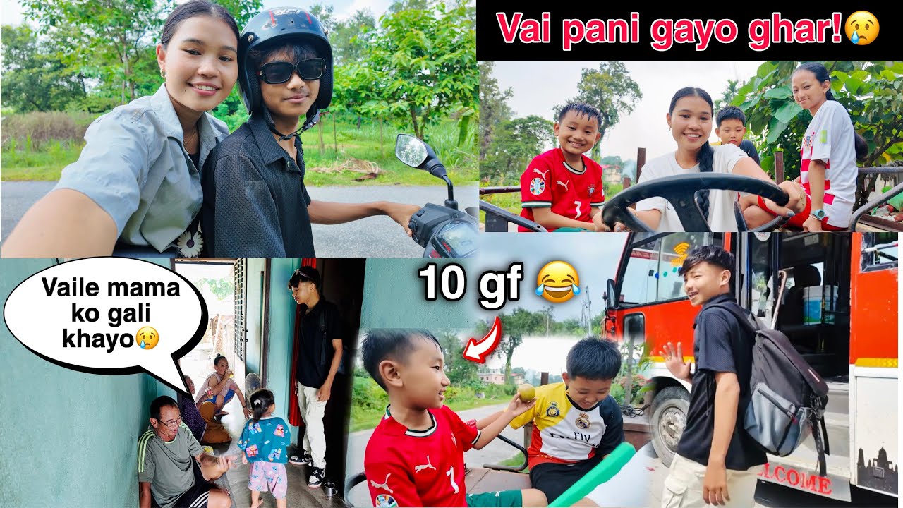 VAI PANI GAYO AAJ!😢🚌// MAMA KO GALI VETERA😂//DAILY VLOG🙏