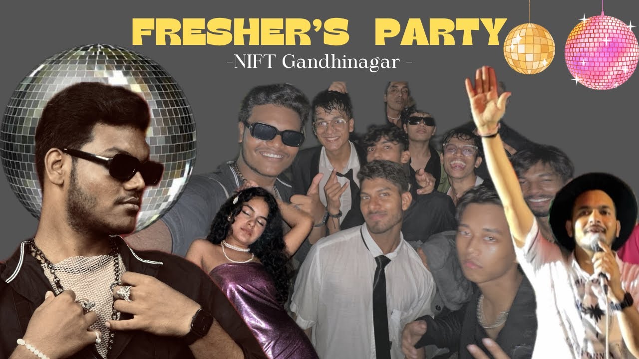 Fresher's Party At Nift || Fresher's 2023 vlog🪩🍻