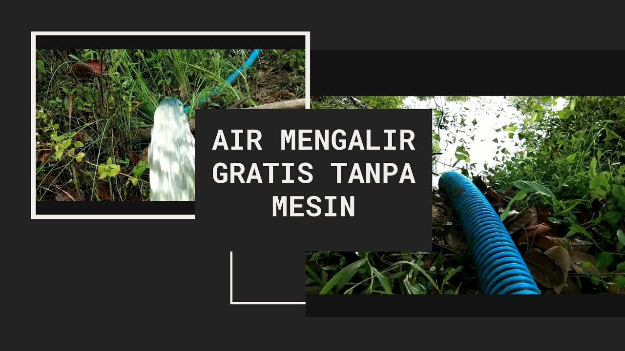 Mengalirkan air dari kolom ke sawah tanpa mesin
