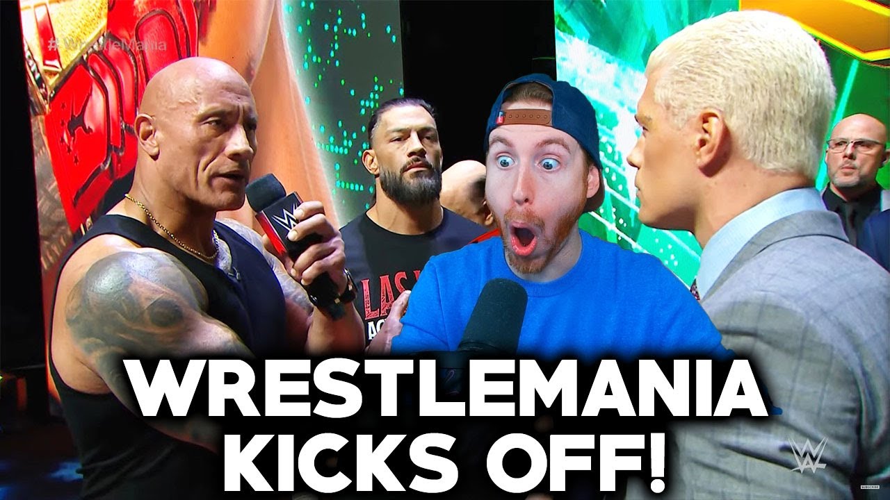 ROCK & ROMAN / SETH & CODY - WrestleMania 40 Press Conference Full Reaction