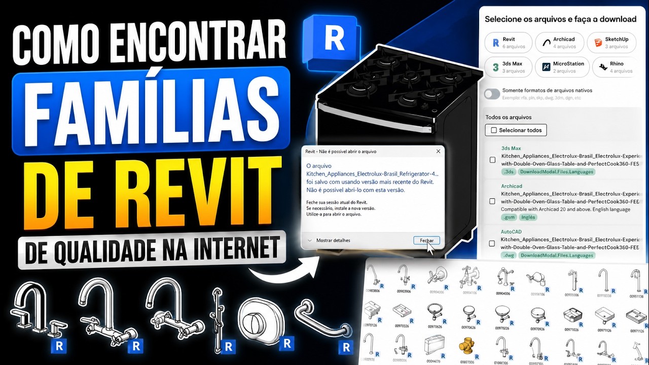 Como encontrar famílias de Revit de QUALIDADE na internet