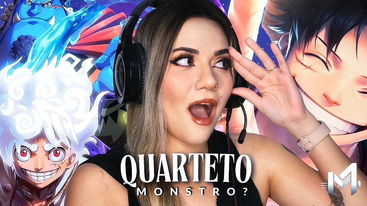 REACT M4RKIM - QUARTETO MONSTRO E LUFFY (REI DOS PIRATAS) | ONE PIECE | Luana Modena