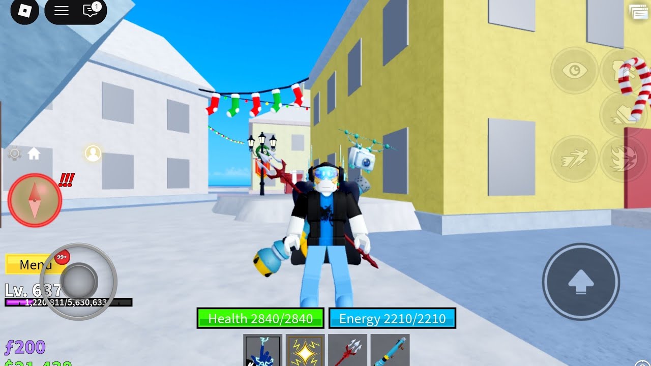 Playing roblox blox fruit part 2