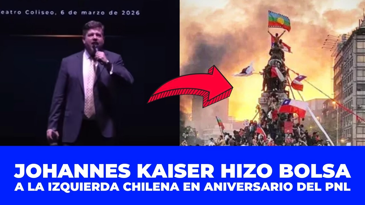 JOHANNES KAISER HIZO BOLSA A LA IZQUIERDA CHILENA EN ANIVERSARIO DEL PARTIDO NACIONAL LIBERTARIO