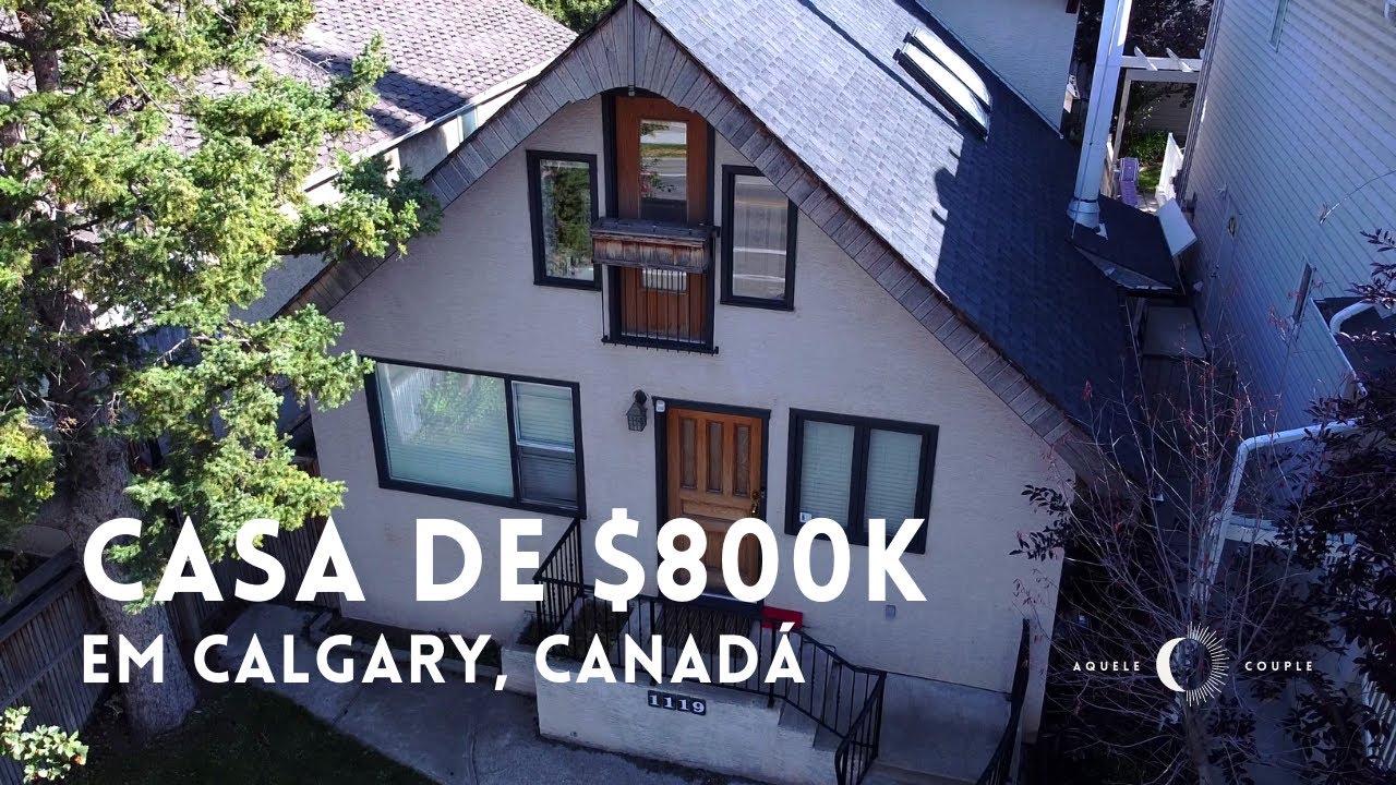 TOUR POR UMA CASA DE $800K EM CALGARY: COMO É UMA CASA NO CANADÁ? 😱🏡 | OPEN HOUSE NO CANADÁ - EP #1