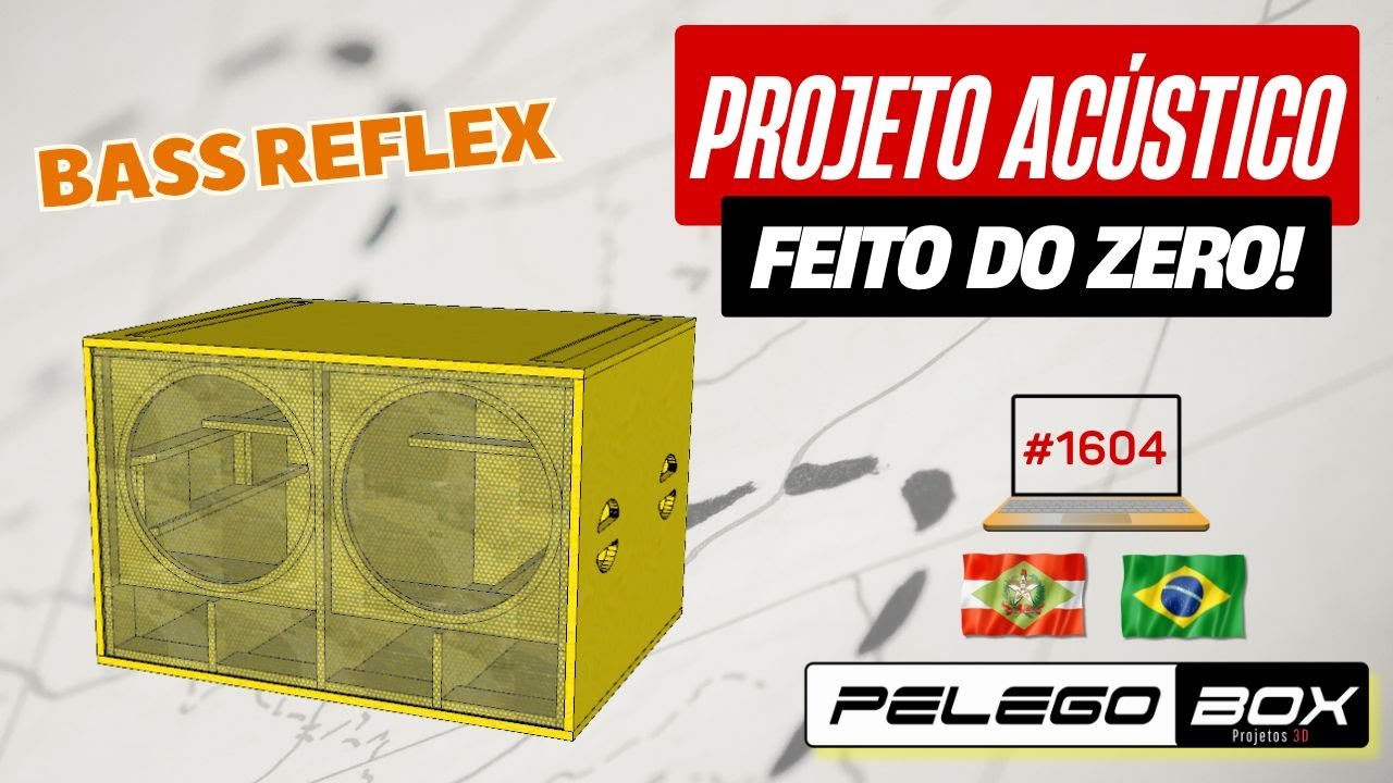 #1604 CAIXA BASS REFLEX PROFISSIONAL 2X 18