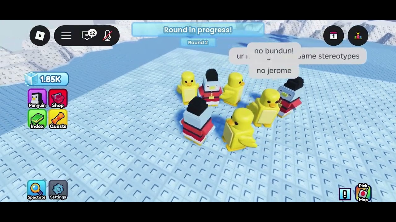Playing knockout￼(Jerome vs ducks?)