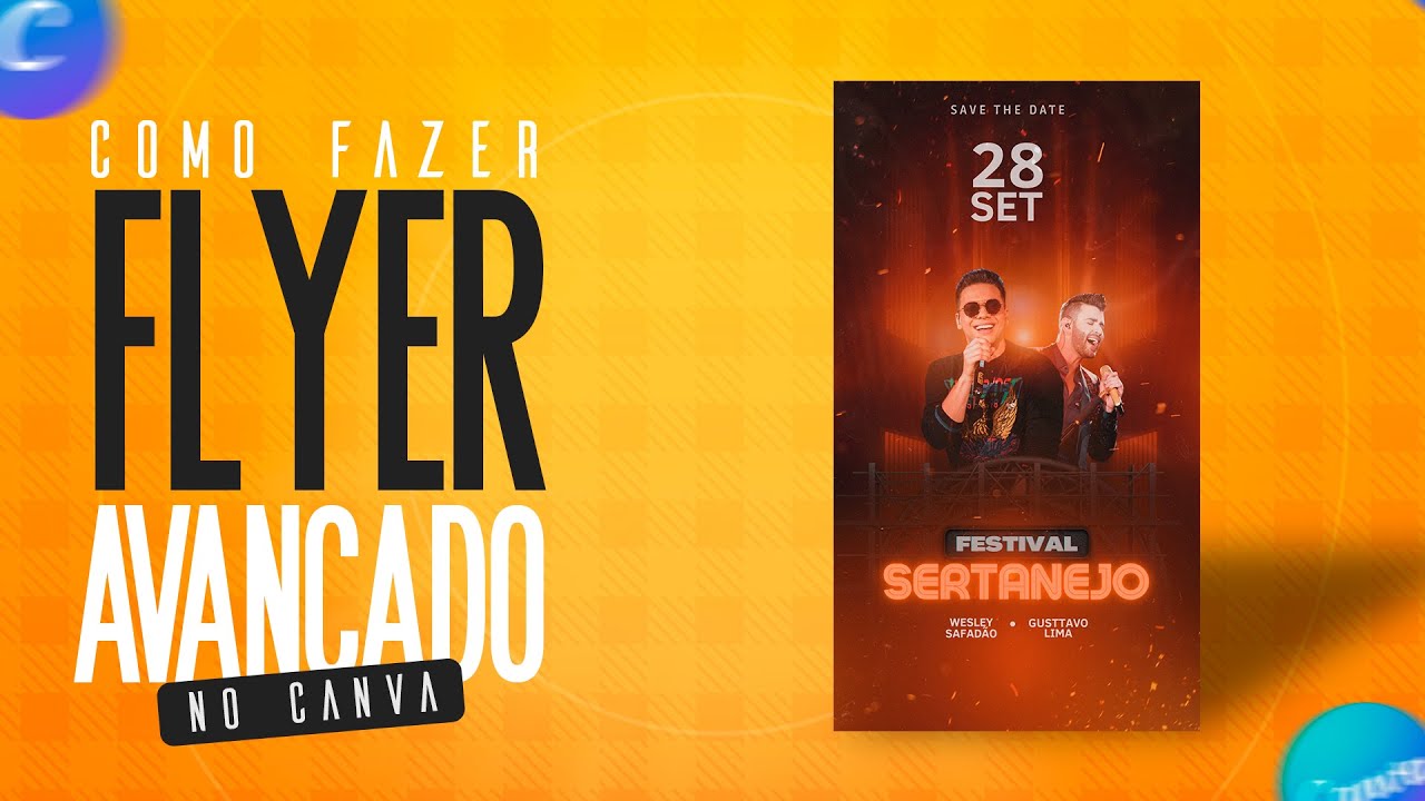 Como CRIAR um FLYER avançado no CANVA - SEGREDO REVELADO