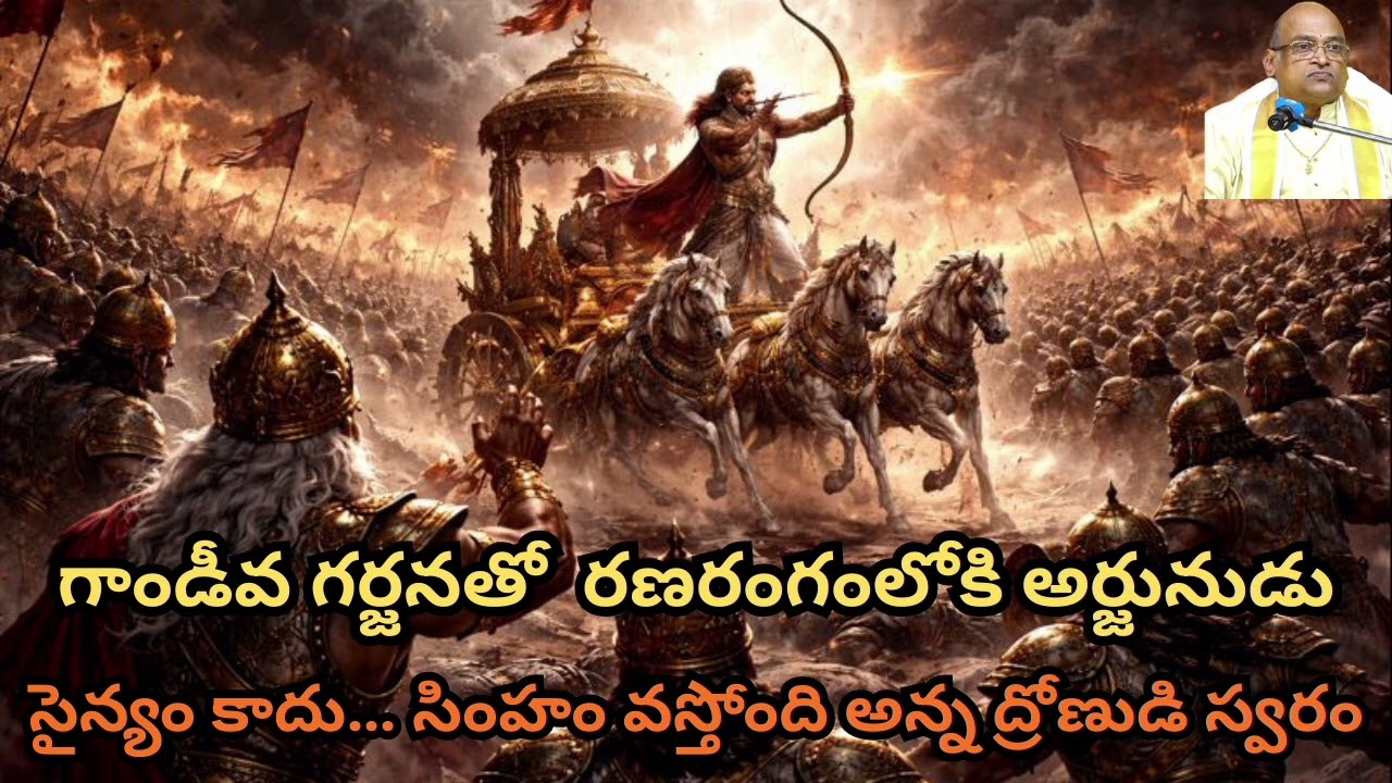 గాండీవ గర్జనతో ఒంటరిగా రణరంగంలోకి అర్జునుడు | సైన్యం కాదు… సింహం వస్తోంది అన్న ద్రోణుడి స్వరం