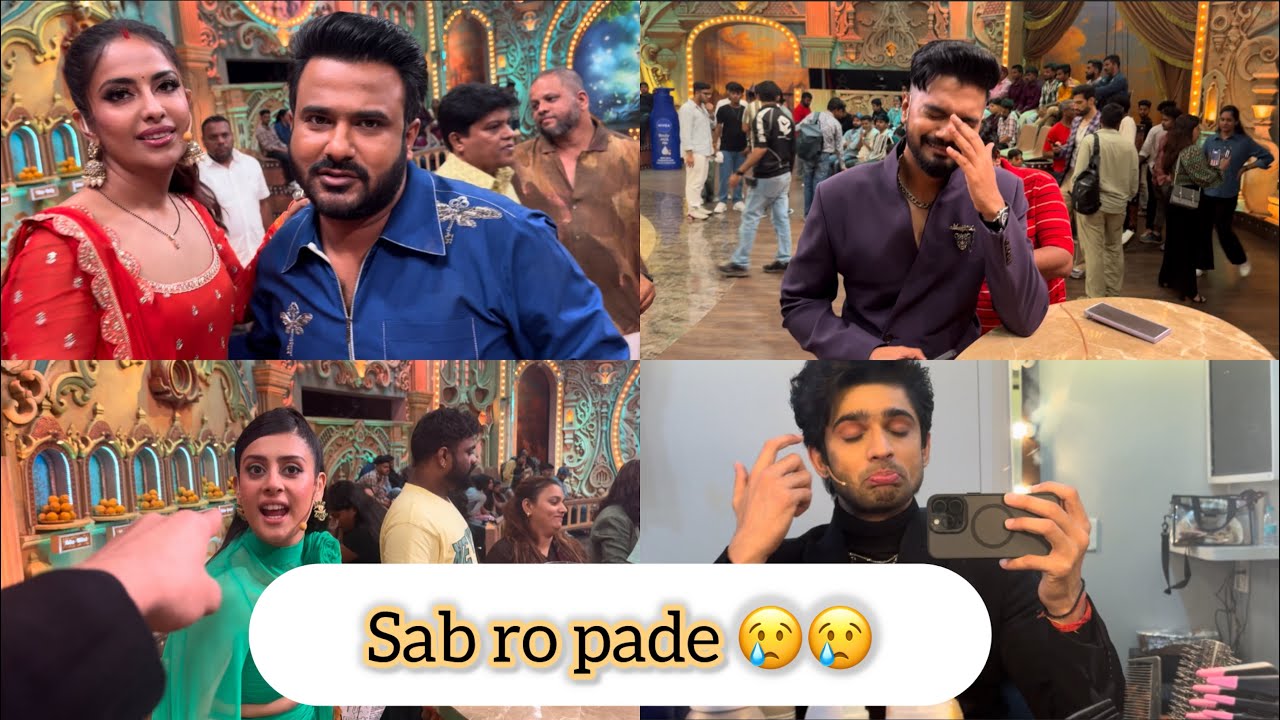 Set Pe Sab Rone Lag Gaye 😢🥲🥹 || Abhishek kumar || Pati Patni Or Panga 