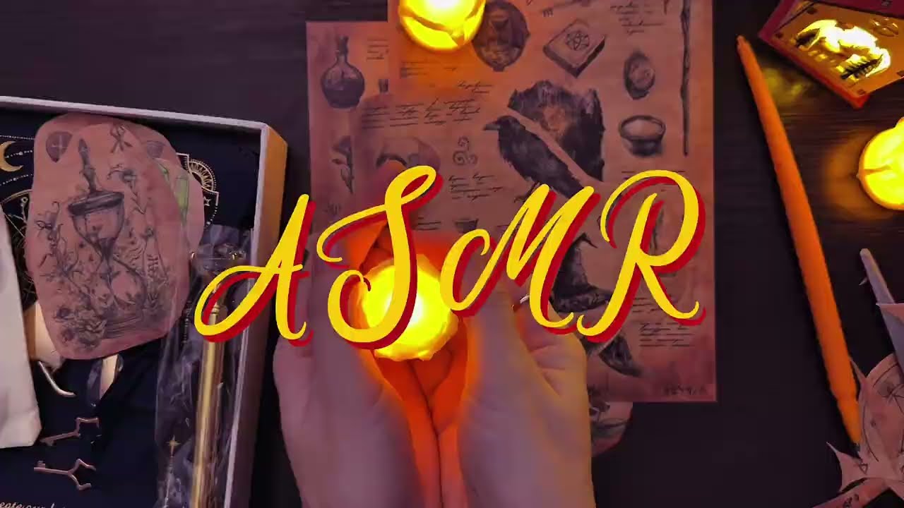 АСМР//ASMR уютное вырезание стикеров 🌌🔮🗝️
