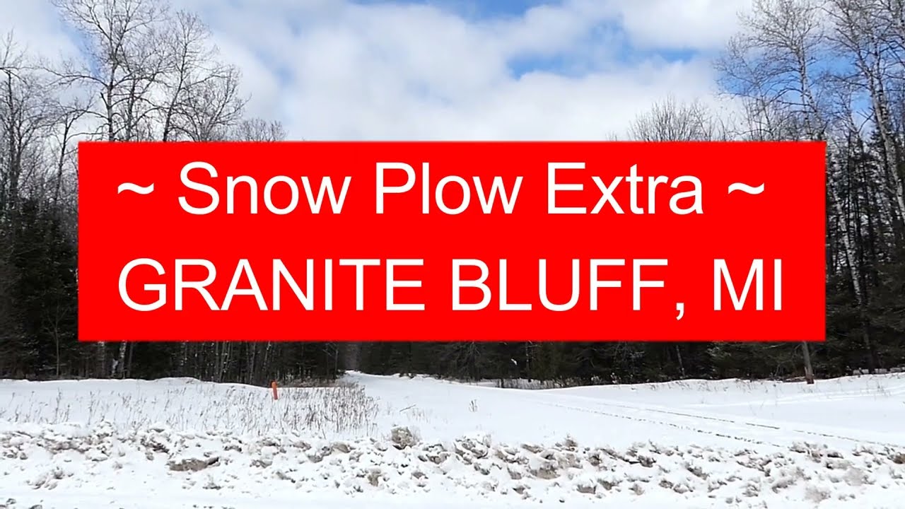 ELS 112 Snow Plow Extra Pushed Thru Granite Bluff By Freight Train | Jason Asselin