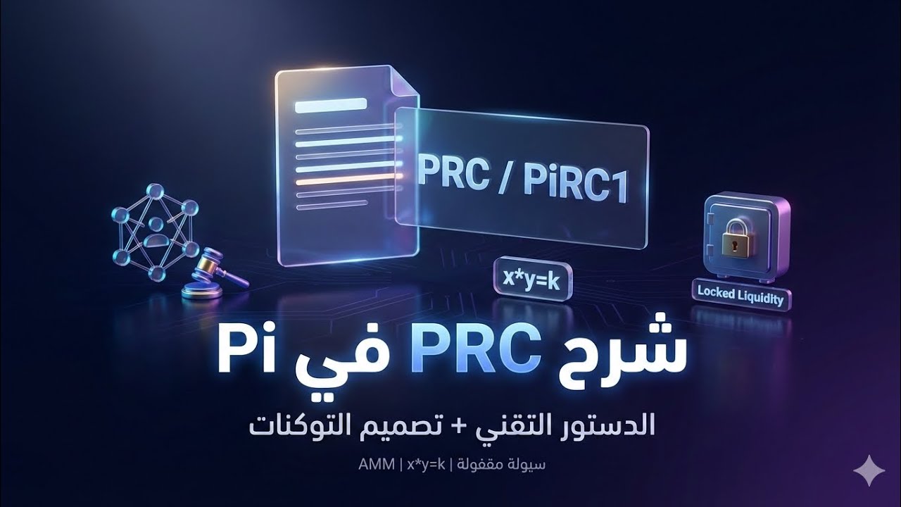 شرح PRC في Pi: الدستور التقني + تصميم توكنات النظام البيئي (PiRC1) ببساطة