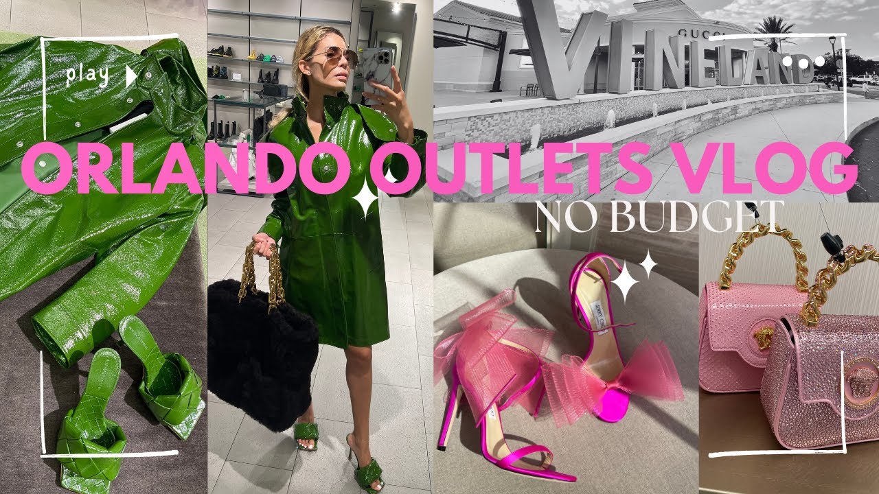 DAY TRIP TO ORLANDO VINELAND LUXURY OUTLETS | BOTTEGA, PRADA, JIMMY CHOO, BURBERRY, VERSACE✨😍💕🎁🛍🛒💰