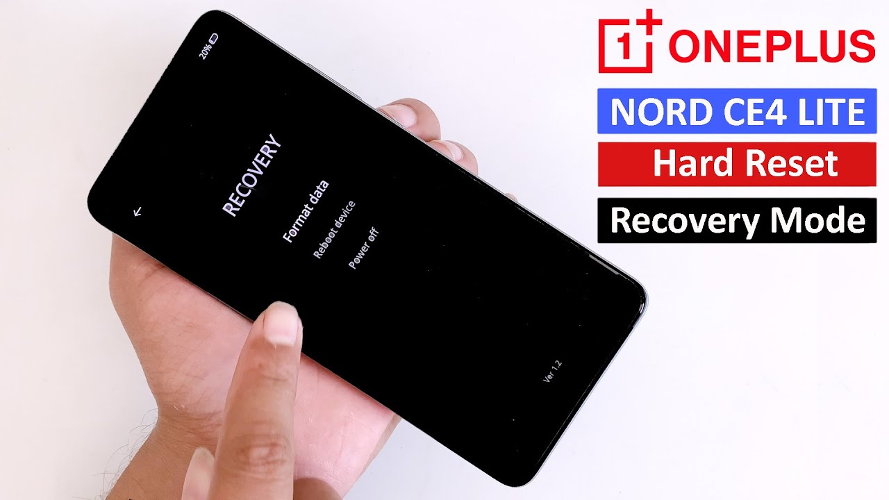 How To Hard Reset ONEPLUS NORD CE4 LITE - Factory Reset In Recovery Mode✔ Oneplus CPH2621 Pin Unlock