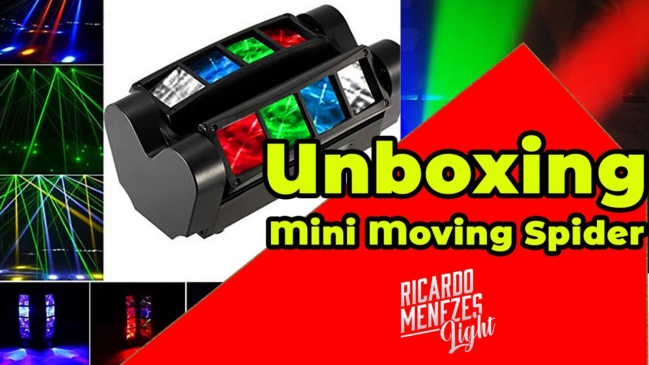 # Unboxing do Moving mini spider de Led RGBW