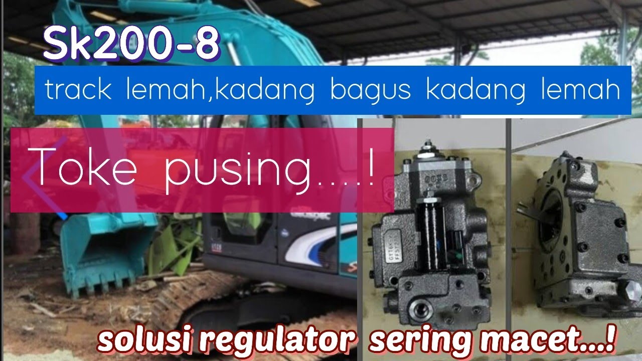 Cek kobelco track lemah macet- macet