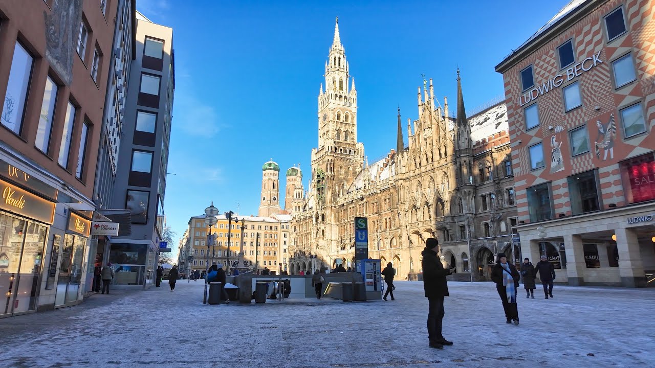 Walking Through Munich’s Old Town (Marienplatz) | 4K Munich Walk