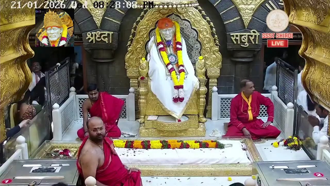 🌸Shejarti 21 Jan 26 🌸| श्री साईबाबा समाधी मंदिर, शिर्डी | Shri Saibaba Samadhi Mandir Darshan🌸